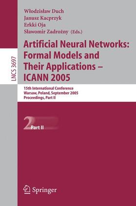 Duch / Oja / Zadrozny |  Artificial Neural Networks 2005 | Buch |  Sack Fachmedien