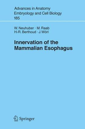 Neuhuber / Wörl / Raab |  Innervation of the Mammalian Esophagus | Buch |  Sack Fachmedien