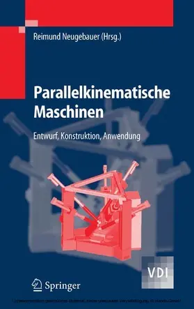 Neugebauer |  Parallelkinematische Maschinen | eBook | Sack Fachmedien