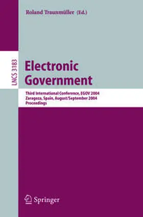 Traunmüller |  Electronic Government | eBook | Sack Fachmedien