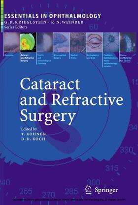 Kohnen / Koch |  Cataract and Refractive Surgery | eBook | Sack Fachmedien