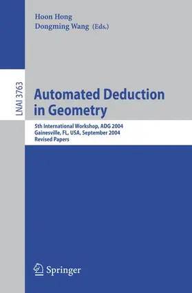 Hong / Wang |  Automated Deduction in Geometry | Buch |  Sack Fachmedien