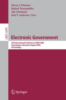 Wimmer / Traunmüller / Grönlund |  Electronic Government | eBook | Sack Fachmedien