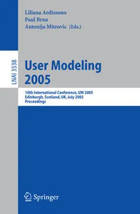 Ardissono / Brna / Mitrovic |  User Modeling 2005 | eBook | Sack Fachmedien