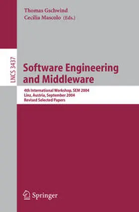 Gschwind / Mascolo |  Software Engineering and Middleware | eBook | Sack Fachmedien