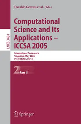 Gervasi / Gavrilova / Kumar |  Computational Science and Its Applications - ICCSA 2005 | eBook | Sack Fachmedien