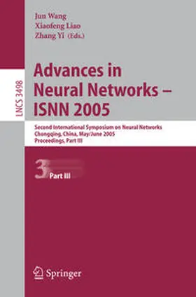 Wang / Liao / Yi |  Advances in Neural Networks - ISNN 2005 | eBook | Sack Fachmedien