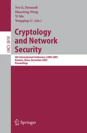 Desmedt / Wang / Mu | Cryptology and Network Security | E-Book | sack.de