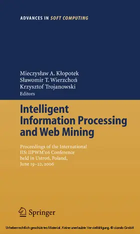 Klopotek / Wierzchon / Trojanowski |  Intelligent Information Processing and Web Mining | eBook | Sack Fachmedien