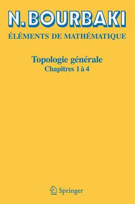 Bourbaki |  Topologie générale 1-4 | Buch |  Sack Fachmedien