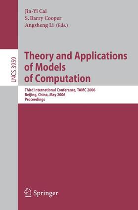 Cai / Li / Cooper |  Theory and Applications of Models of Computation | Buch |  Sack Fachmedien