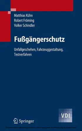 Kühn / Fröming / Schindler |  Fußgängerschutz | eBook | Sack Fachmedien