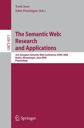 Domingue / Sure |  The Semantic Web: Research and Applications | Buch |  Sack Fachmedien