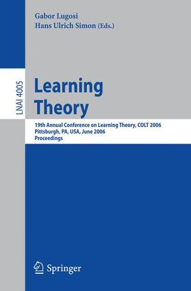 Lugosi / Simon |  Learning Theory | Buch |  Sack Fachmedien