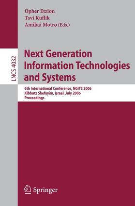 Etzion / Motro / Kuflik |  Next Generation Information Technologies and Systems | Buch |  Sack Fachmedien
