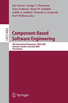 Gorton / Heinemann / Crnkovic |  Component-Based Software Engineering | Buch |  Sack Fachmedien