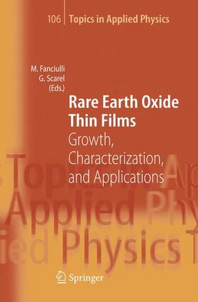 Scarel / Fanciulli |  Rare Earth Oxide Thin Films | Buch |  Sack Fachmedien