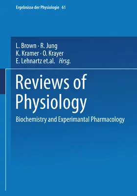 Brown / Jung / Renold |  Reviews of Physiology, Biochemistry and Pharmacology 61 | eBook | Sack Fachmedien