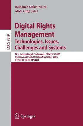 Yung / Safavi-Naini |  Digital Rights Management | Buch |  Sack Fachmedien