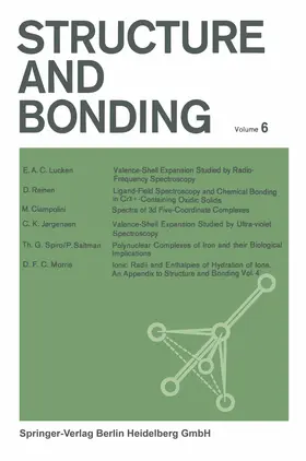 Hemmerich / Jørgensen / Neilands |  Structure and Bonding | eBook | Sack Fachmedien