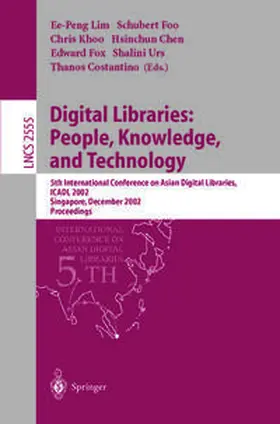 Lim / Foo / Khoo |  Digital Libraries: People, Knowledge, and Technology | eBook | Sack Fachmedien