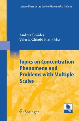 Braides / Chiadò Piat |  Topics on Concentration Phenomena and Problems with Multiple Scales | Buch |  Sack Fachmedien