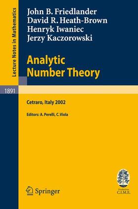Friedlander / Heath-Brown / Perelli |  Analytic Number Theory | Buch |  Sack Fachmedien