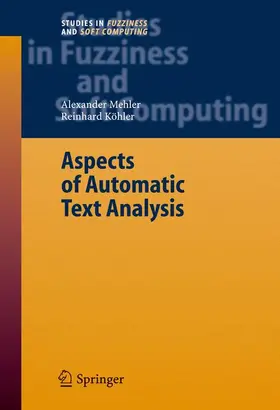 Mehler / Köhler |  Aspects of Automatic Text Analysis | Buch |  Sack Fachmedien