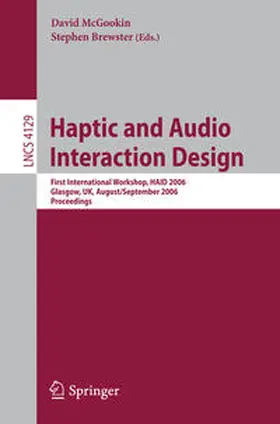 McGookin / Brewster |  Haptic and Audio Interaction Design | eBook | Sack Fachmedien