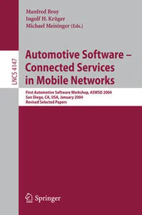 Broy / Krüger / Meisinger |  Automotive Software-Connected Services in Mobile Networks | eBook | Sack Fachmedien