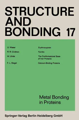 Duan / Gade / Parkin |  Metal Bonding in Proteins | eBook | Sack Fachmedien