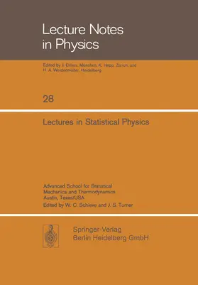 Ehlers / Schieve / Ford |  Lectures in Statistical Physics | eBook | Sack Fachmedien