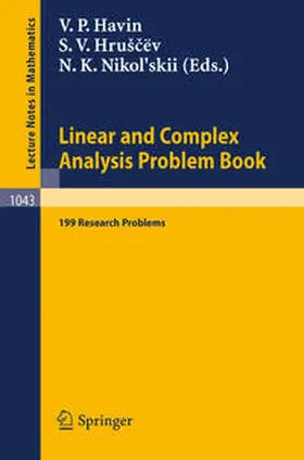 Havin / Hruscev / Nikol'skii |  Linear und Complex Analysis Problem Book | eBook | Sack Fachmedien