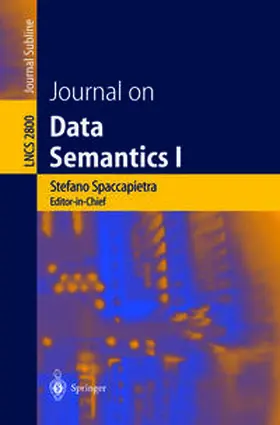 Spaccapietra / March / Aberer |  Journal on Data Semantics I | eBook | Sack Fachmedien