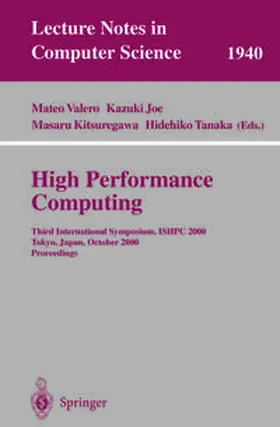 Valero / Joe / Kitsuregawa |  High Performance Computing | eBook | Sack Fachmedien