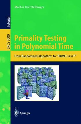 Dietzfelbinger |  Primality Testing in Polynomial Time | Buch |  Sack Fachmedien