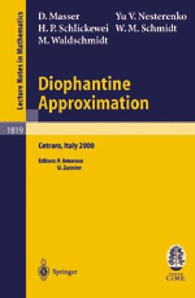 Schmidt / Masser / Nesterenko |  Diophantine Approximation | Buch |  Sack Fachmedien