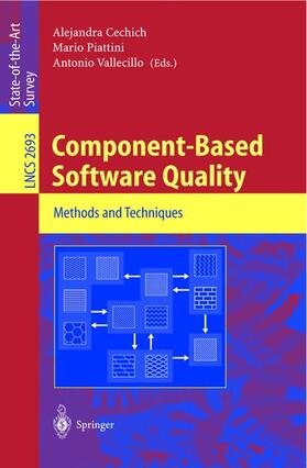 Cechich / Vallecillo / Piattini |  Component-Based Software Quality | Buch |  Sack Fachmedien