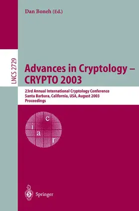 Boneh |  Advances in Cryptology -- CRYPTO 2003 | Buch |  Sack Fachmedien