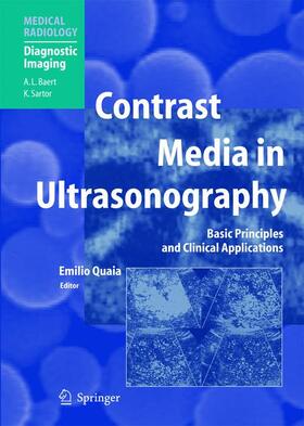 Quaia |  Contrast Media in Ultrasonography | Buch |  Sack Fachmedien