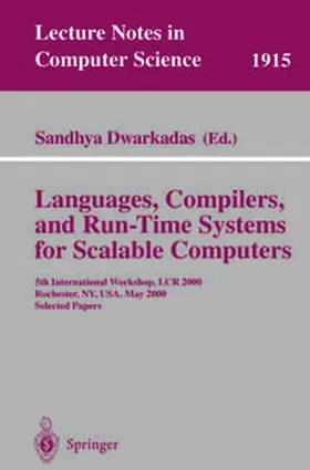 Dwarkadas |  Languages, Compilers, and Run-Time Systems for Scalable Computers | eBook | Sack Fachmedien