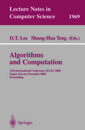 Lee / Teng |  Algorithms and Computation | eBook | Sack Fachmedien