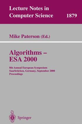 Paterson |  Algorithms - ESA 2000 | Buch |  Sack Fachmedien