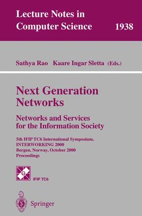 Sletta / Rao |  Next Generation Networks. Networks and Services for the Information Society | Buch |  Sack Fachmedien