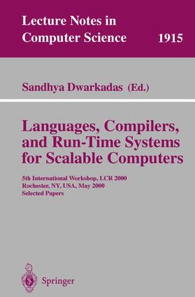 Dwarkadas |  Languages, Compilers, and Run-Time Systems for Scalable Computers | Buch |  Sack Fachmedien