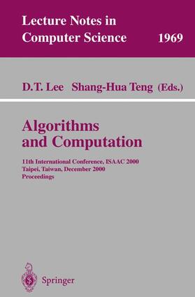 Teng / Lee |  Algorithms and Computation | Buch |  Sack Fachmedien