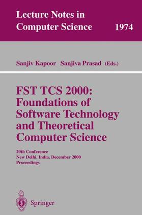 Prasad / Kapoor |  FST TCS 2000: Foundations of Software Technology and Theoretical Science | Buch |  Sack Fachmedien