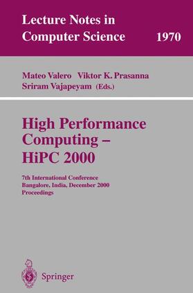 Valero / Vajapeyam / Prasanna |  High Performance Computing - HiPC 2000 | Buch |  Sack Fachmedien
