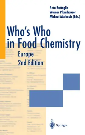 Battaglia / Murkovic / Pfannhauser |  Who¿s Who in Food Chemistry | Buch |  Sack Fachmedien