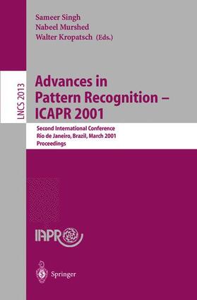 Singh / Kropatsch / Murshed |  Advances in Pattern Recognition - ICAPR 2001 | Buch |  Sack Fachmedien